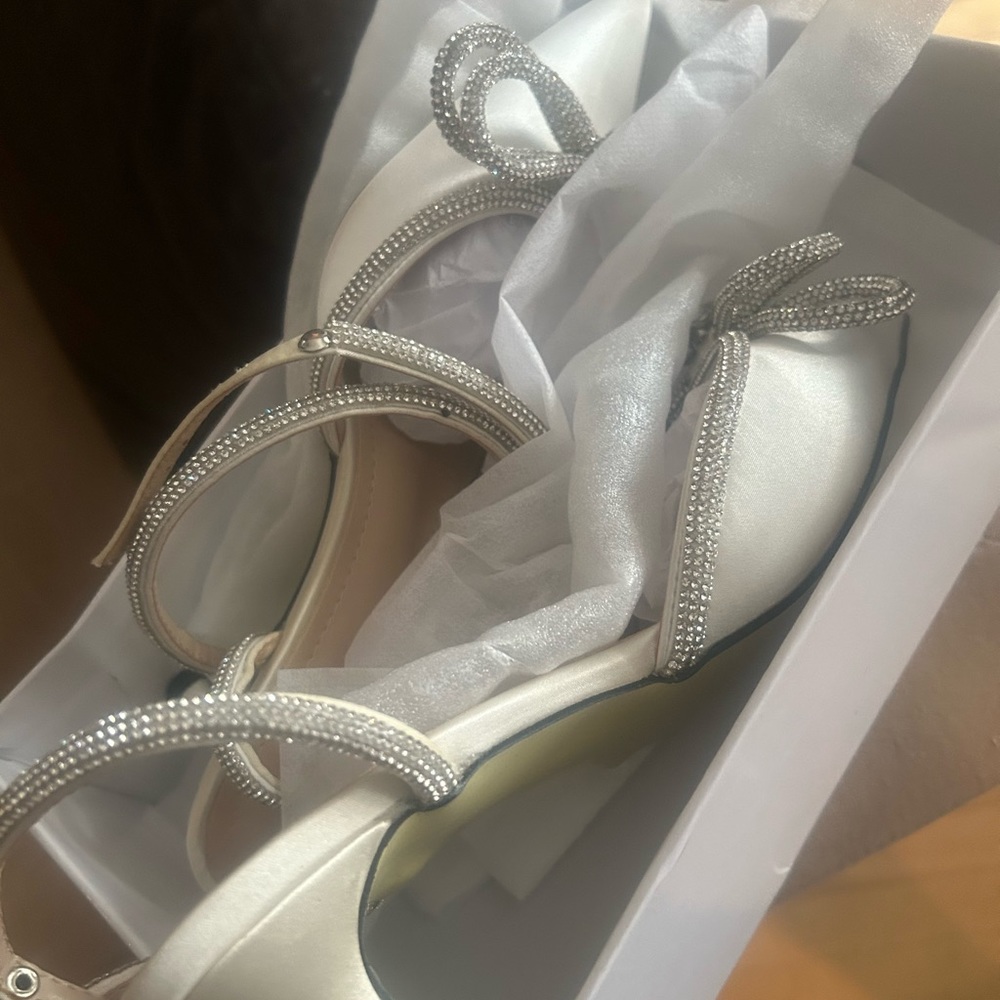Beautiful White Wedding Shoes